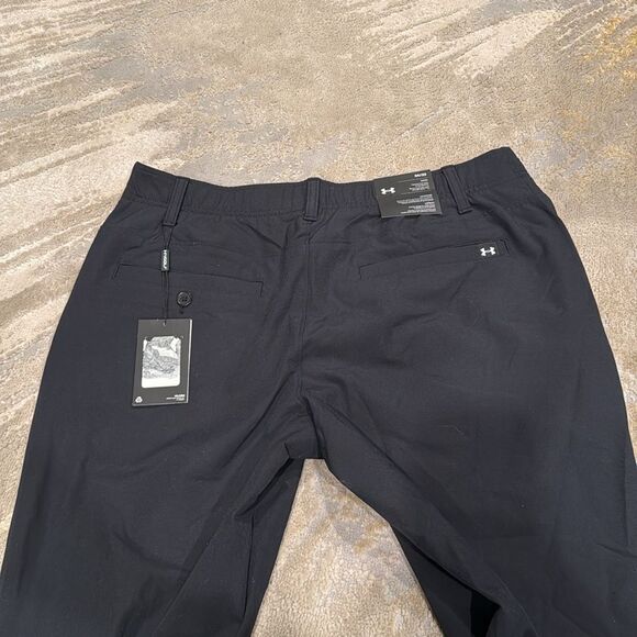 Men’s Under Armour Golf taper  Pants 34/32 black new with tag water repellent - Picture 3 of 5